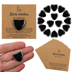 YooNotee black obsidian heart 0.8-inch close-up, a portable focus and relaxation tool.