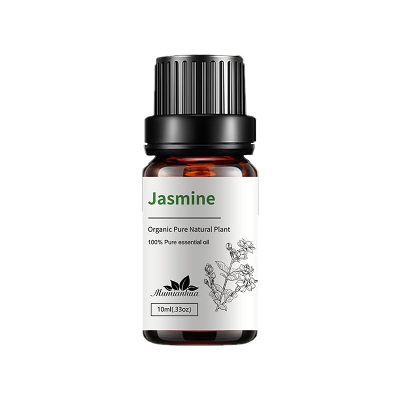 YoooJOY Jasmine Essential Oil 10ml bottle for diffusion and mood-enhancing ambience.
