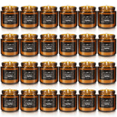 YOROXRG 24-pack scented candles display with natural essential oils for ambient home fragrance