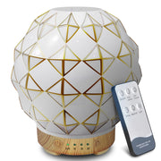 YOUENKITY essential oil diffuser front view on a nightstand for a compact space