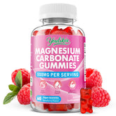 Youlikee magnesium carbonate gummies bottle shows 500mg potency for daily wellness.