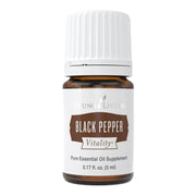 Young Living Black Pepper Vitality 5ml bottle pour adds bold spice to dishes
