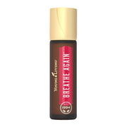 Young Living Breathe Again roll-on cap close-up for on-the-go breathing support