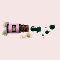 Young Living relaxation scene featuring chamomile oil for calm moments.