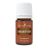 Young Living Cinnamon Bark 5ml bottle for cozy diffusing.