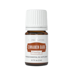 Young Living Cinnamon Bark Vitality bottle for premium culinary use.