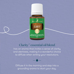 Young Living Clarity diffuser in a bright workspace to boost concentration.