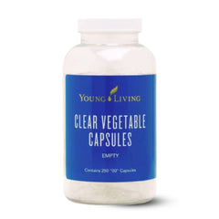 Young Living Clear Vegetable Capsules offer vegan, non-GMO daily wellness support