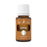 Young Living Copaiba essential oil bottle front showing purity for skincare routines
