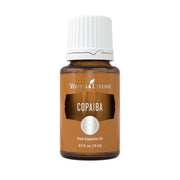 Young Living Copaiba essential oil bottle front showing purity for skincare routines