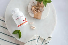 Young Living CortiStop packaging in a calm wellness scene