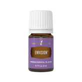 Young Living Envision bottle pour promotes focus and motivation.
