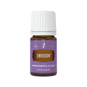 Young Living Envision bottle pour promotes focus and motivation.