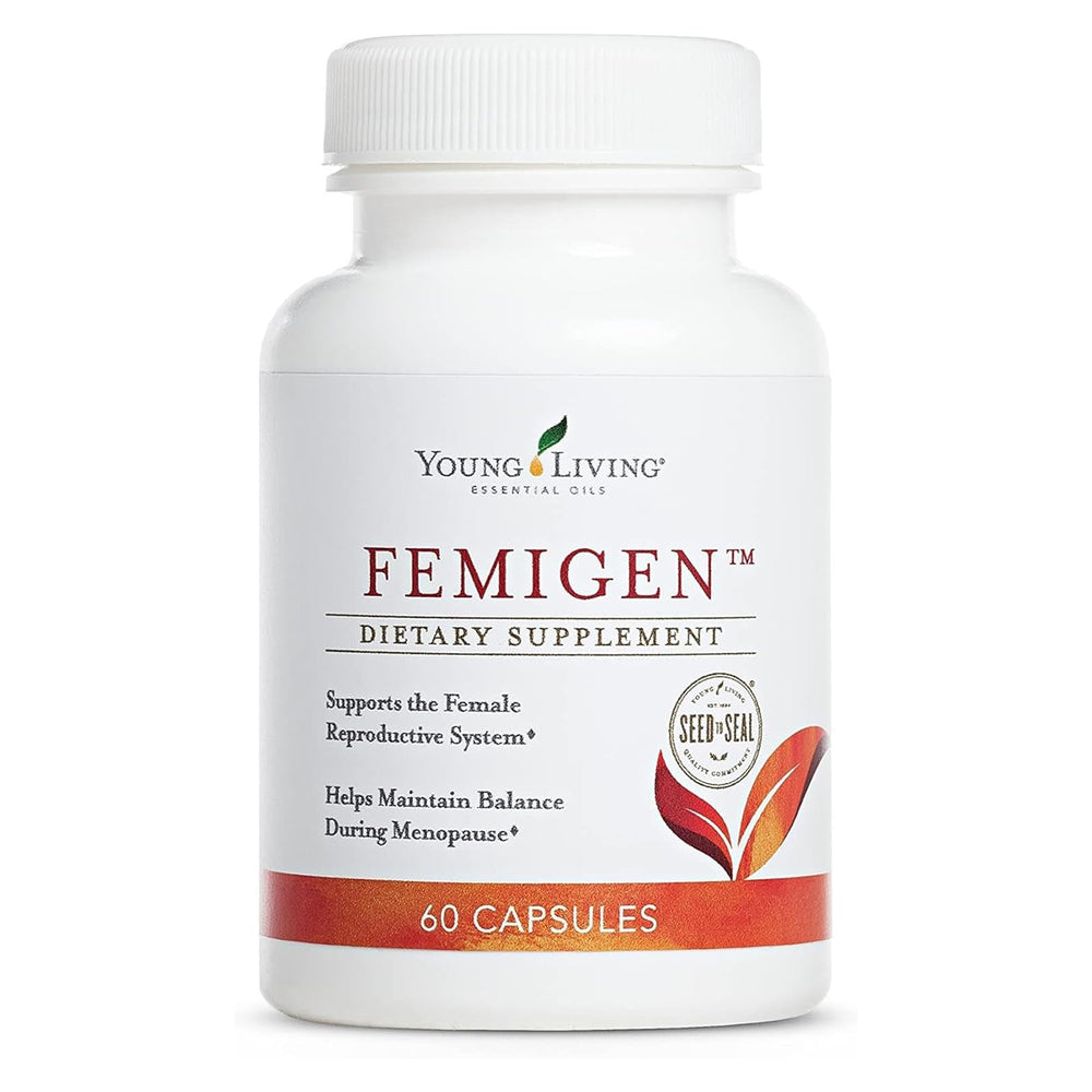 Young Living FemiGen capsules bottle for daily wellness support
