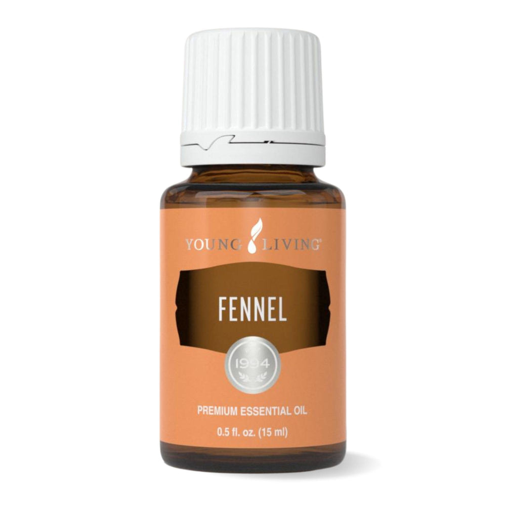 Young Living fennel essential oil bottle with vibrant anise aroma