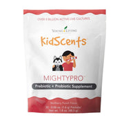 Young Living KidScents MightyPro packets dissolve for easy daily probiotic and prebiotic support.