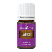 Young Living Lavender Essential Oil bottle close-up showing calming aromatherapy benefits