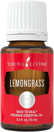 Young Living Lemongrass oil bottle with calming aroma for home use