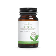 Young Living Life 9 probiotic bottle front for daily digestive support