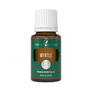 Young Living Myrtle Oil 15ml bottle for refreshing skincare prep and routine.