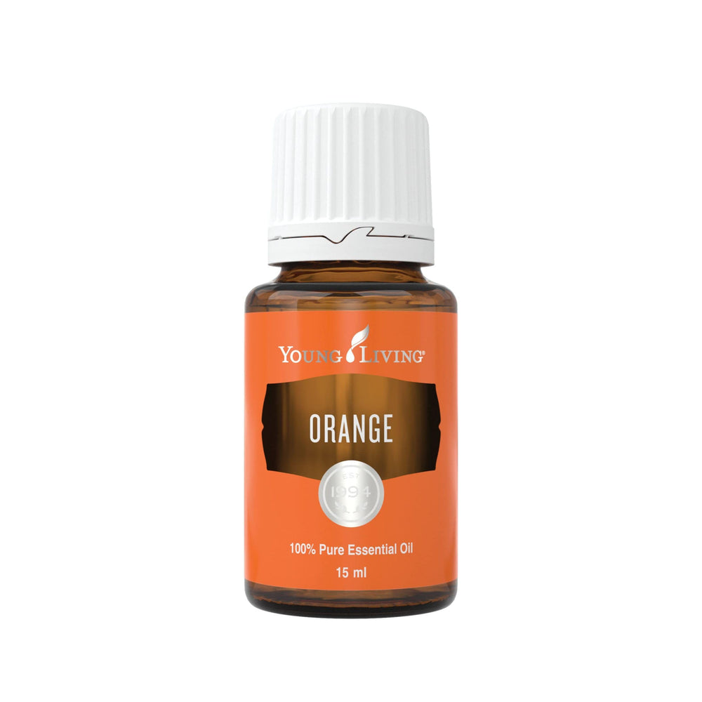 Young Living Orange Essential Oil 15ml bottle for a bright citrus aroma at home.