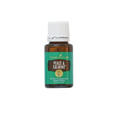 Young Living Peace and Calming bottle, ideal for creating a tranquil evening atmosphere.