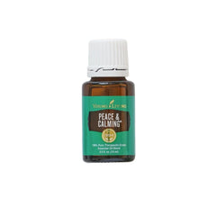Young Living Peace and Calming bottle, ideal for creating a tranquil evening atmosphere.