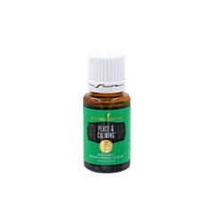 Young Living Peace and Calming ingredients closeup highlights Tangerine and Ylang Ylang notes.