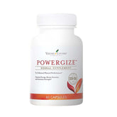 PowerGize bottle and pour from Young Living supports daily endurance during workouts.