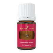 Young Living RC blend bottle for a refreshing diffuser aroma.