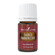Young Living Sacred Frankincense 5ml bottle for mindful rituals and grounded calm.