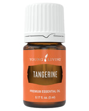 Young Living Tangerine essential oil bottle ready for diffusion and uplifting aroma
