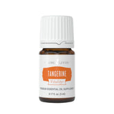 Young Living Tangerine Vitality bottle with pour spout for easy flavoring in foods