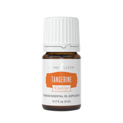 Young Living Tangerine Vitality bottle with pour spout for easy flavoring in foods