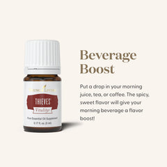 Young Living Thieves Vitality oatmeal-topping adds flavor to breakfast routines.