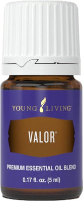Young Living Valor bottle front showing a calm, confident aroma.