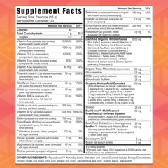 Youngevity Beyond Tangy Tangerine 2.0 label-closeup highlights natural ingredients and flavor benefits.