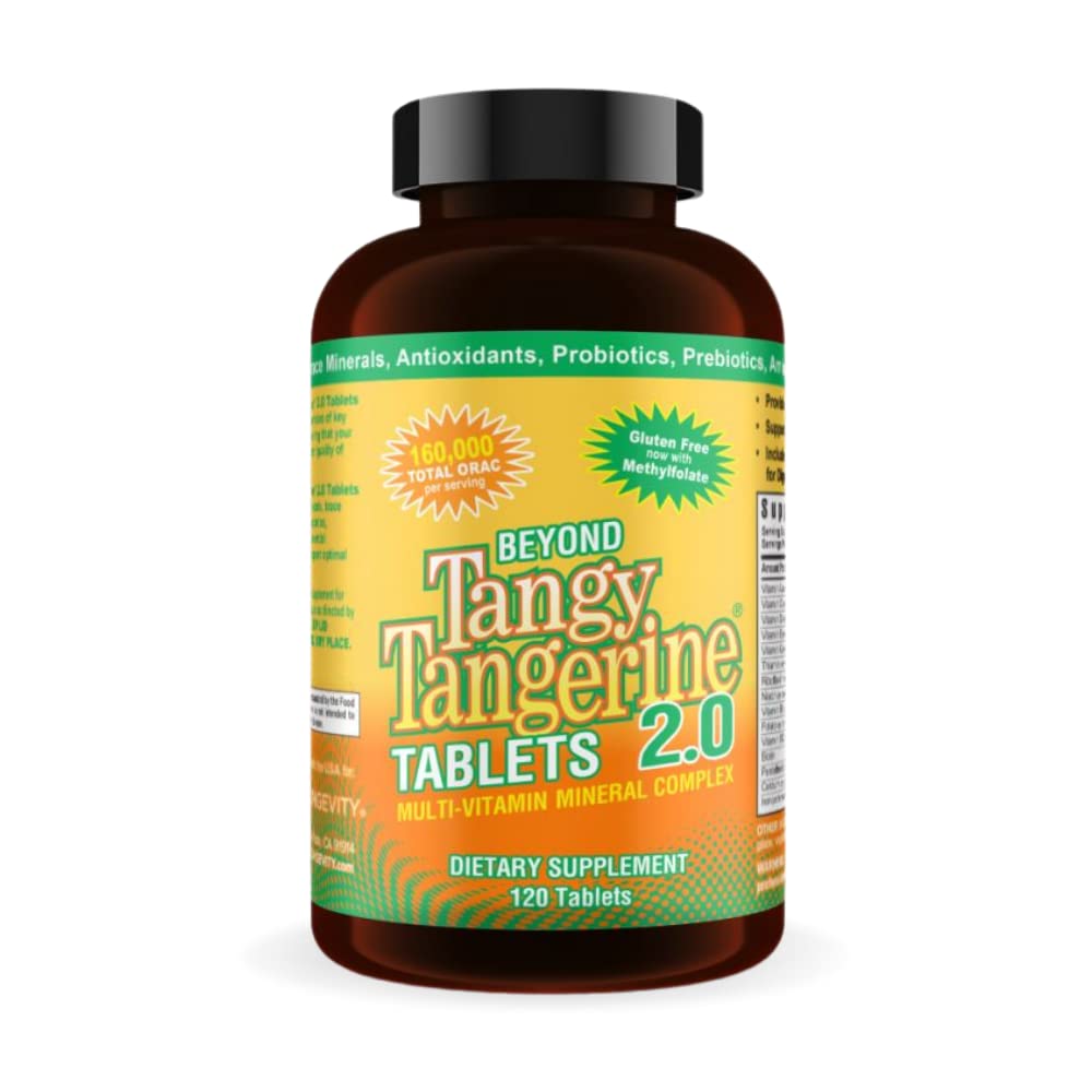 Youngevity Beyond Tangy Tangerine 2.0 bottle front view for daily vitamin routine