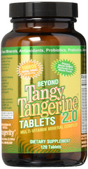 Closeup of tablets from Youngevity Beyond Tangy Tangerine 2.0