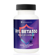 Youngevity RYL Beta550 front label showing the product name and form.