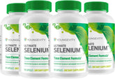 Youngevity Ultimate Selenium bottle front view for daily use with 100 mcg capsules.