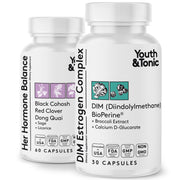 Youth & Tonic DIM bottle front for estrogen metabolism support.