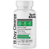 Youth & Tonic 15 Day Cleanse bottle front supports gut detox goals