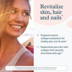 Youtheory Collagen Powder Vanilla scoop with powder dissolving in liquid