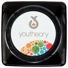 Youtheory gluten-free label on collagen bottle.
