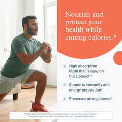 Youtheory High Potency Multi GLP-1 Support bottle label with nutrient details.