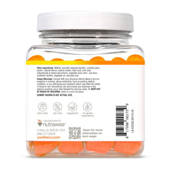 Product label of Youtheory K2D3 gummy emphasizing vitamins and purity.