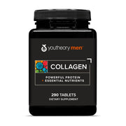 Youtheory Men’s Collagen bottle front view showing the 5,000 mg strength.