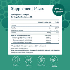 Youtheory Ocean-Friendly Omega bottle-back shows supplement facts and sourcing
