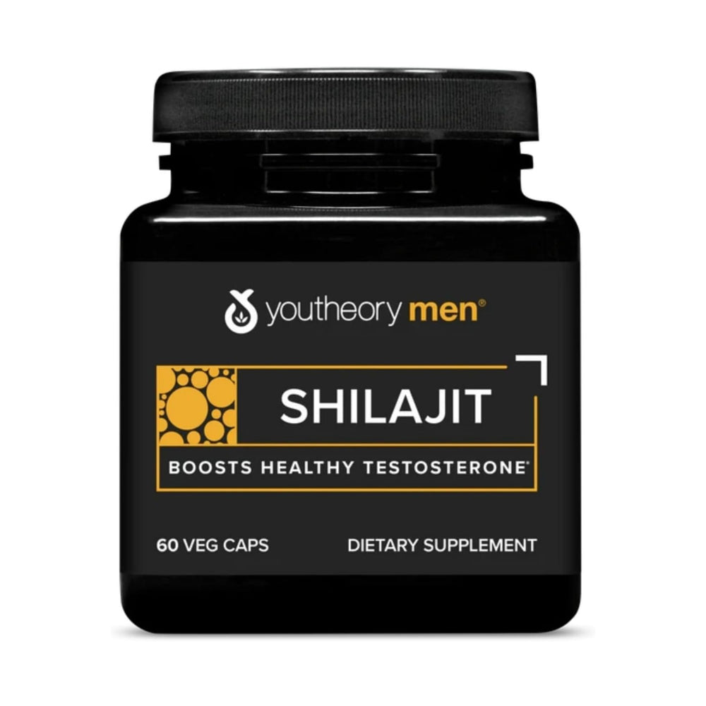 Youtheory Shilajit bottle front view for daily vitality support